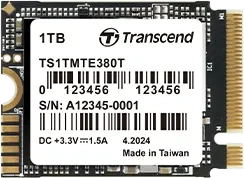 Transcend MTE380T 1TB, M.2 2230 / M-Key / PCIe 4.0 x4