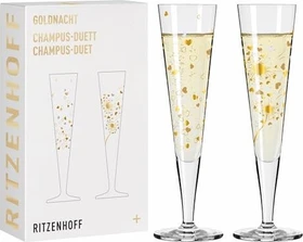 Ritzenhoff Goldnacht F24 Champagnerglas, 2 Stück