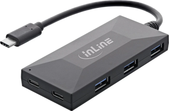InLine USB-Typ C Hub, ohne Netzteil, USB-C 3.0 [Stecker]