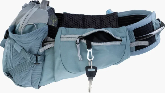 Evoc Hip Pack Pro 3 mit Trinksystem stone/steel