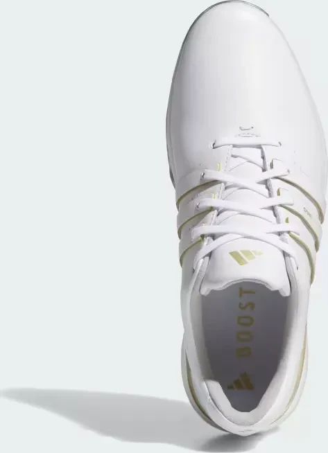 adidas Tour360 24 Boost cloud white/gold metallic/silver metallic (Herren)