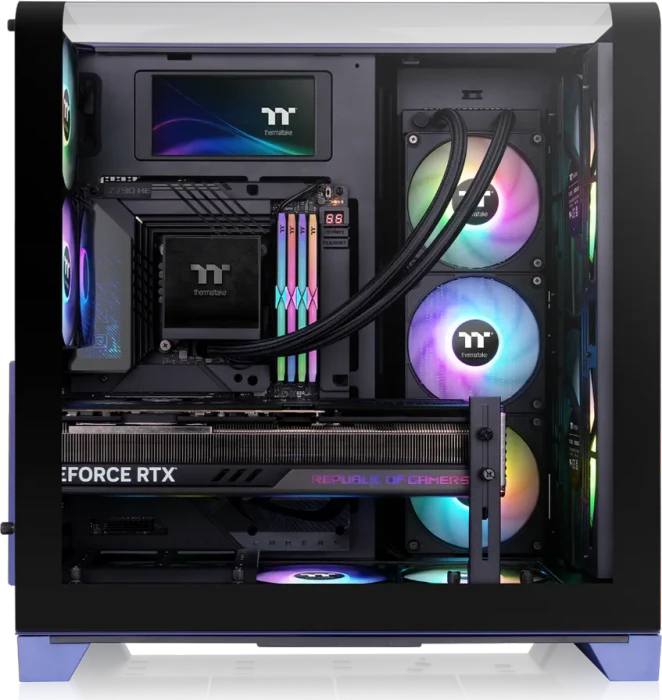 Thermaltake View 390 Air Future Dusk, violett, Glasfenster
