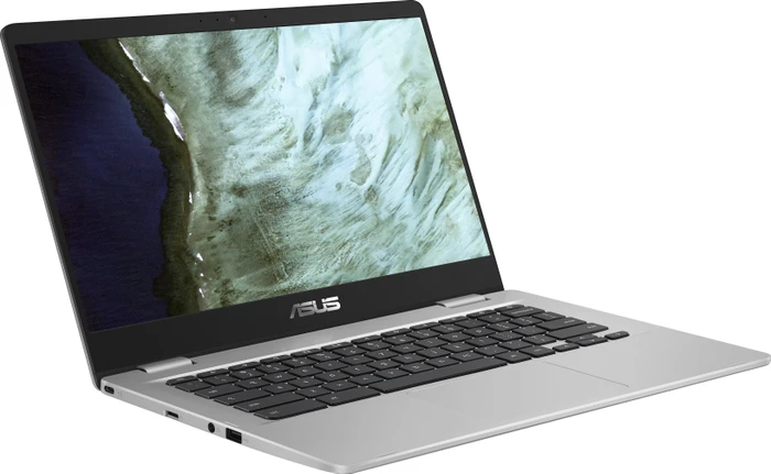 ASUS Chromebook C423NA-EB0462, silber, Celeron N3350, 4GB RAM, 64GB Flash, DE