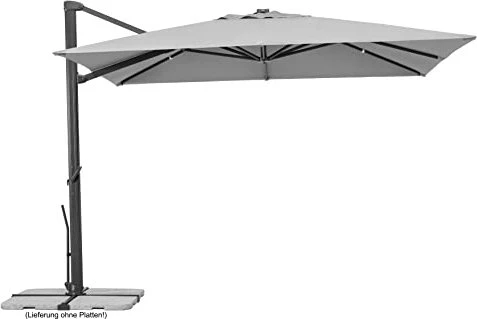 Schneider Rhodos smart Sonnenschirm 300x300cm silbergrau