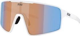 Bliz P001 matte white/coral-orange mirror blue