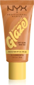 NYX Buttermelt Glaze Soft Glow Skin Tint 04 almond butta LSF30, 30ml