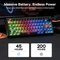 Epomaker TH65 Wireless, schwarz, LEDs RGB, hot-swap, Epomaker Creamy Jade, USB/Bluetooth, US Vorschaubild