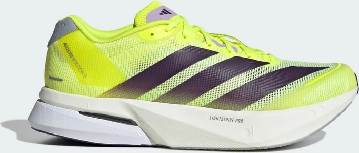 adidas Adizero Boston 13 solar yellow/aurora plum/powder plum (Herren)