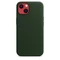 Apple Leder Case mit MagSafe für iPhone 13 schwarzgrün Vorschaubild