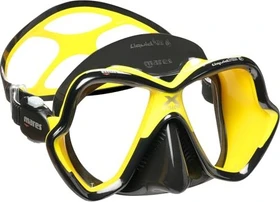 Mares X-Vision Ultra Liquidskin Zweiglasmaske schwarz/gelb