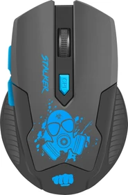 Natec Fury Stalker Wireless Gaming Mouse dunkelgrau/blau, USB (NFU-1320)