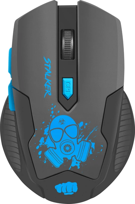 Natec Fury Stalker Wireless Gaming Mouse dunkelgrau/blau, USB