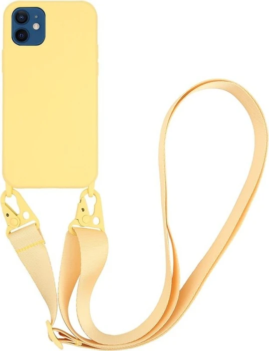 Vivanco Necklace Cover für Apple iPhone 12/12 Pro gelb