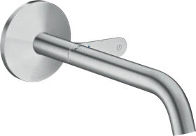 Hansgrohe Axor One Waschbeckenarmatur für Wandmontage Select mit Auslauf 220mm brushed chrome