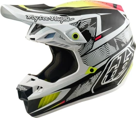 Troy Lee Designs SE5 Carbon Lined up matt weiß/schwarz/gelb/rosa