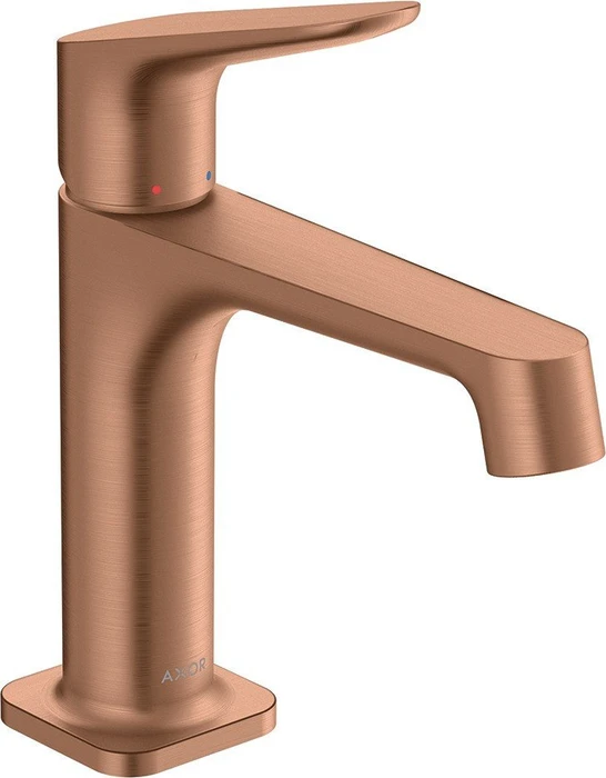 Hansgrohe Axor Citterio M 250 Waschbeckenarmatur mit Ablaufgarnitur brushed red gold