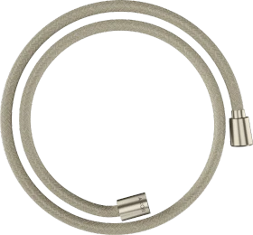 Hansgrohe AXOR ShowerSolutions Textilbrauseschlauch 1.25m mit konischer und zylindrischer Mutter brushed nickel