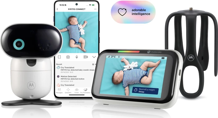 Motorola PIP1710 Connect mit Krippenhalterung Video-Babyphone