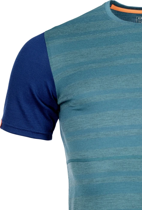 Ortovox 185 Rock'N'Wool Funktionsshirt kurzarm pacific green (Herren)