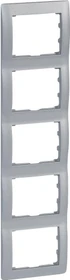 Legrand Pro21 Galea Rahmen 5-fach senkrecht, soft aluminium
