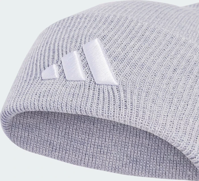 adidas New Logo Cuff Beanie light grey heather/white