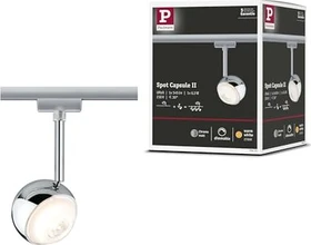 Paulmann URail Capsule II Schienensystem LED Spot 6W chrom matt, 1 Stück
