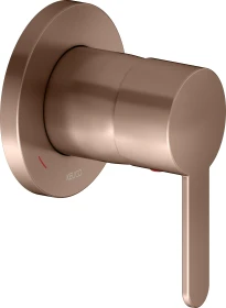 Keuco IXMO 59551 Einhebelmischer Wandmontage Unterputz IXMO Flat rotgold gebürstet
