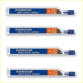Staedtler Mars micro carbon 250 Druckbleistiftmine B 0.9mm graphit, 4er-Pack