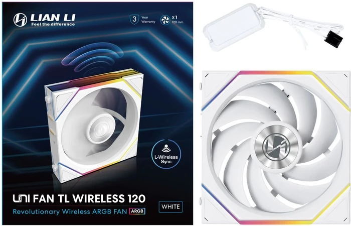 Lian Li Uni Fan TL Wireless 120 RGB, weiß, 120mm