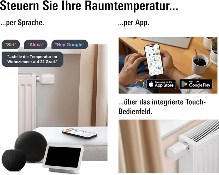 Eve Thermo 2025 (5. Generation/Matter) Heizkörperthermostat, Heizungssteuerung