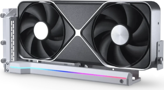 Phanteks Premium Gen5 Vertical GPU Bracket Riser Card, gewinkelt, PCIe 5.0, 220mm, weiß