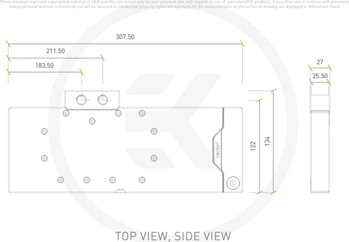 EK Water Blocks Quantum Line EK-Quantum Vector² RX 7900 XTX D-RGB, Nickel, Acryl