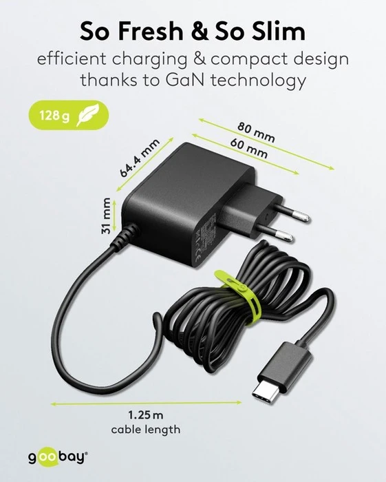 goobay Netzteil für Raspberry Pi 5, 27W, schwarz