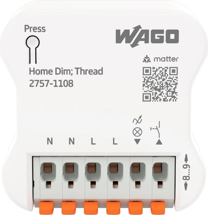 Wago Home Dimmer 1-fach 1DI/1DO, 1A, Dimmaktor