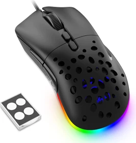 Ziyou Lang D19 RGB Gaming Mouse schwarz, USB