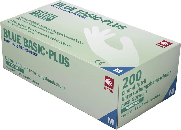 Ampri Basic-Plus Revolution TPE Einweghandschuhe XL blau, 200 Stück