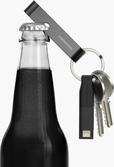 Vonmählen High Six 6in1 USB-C Kabel mit Lightning/USB Micro-B/USB-A Adapter Dongle, schwarz