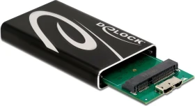 DeLOCK Externes Gehäuse für mSATA SSD, USB 3.0 Micro-B