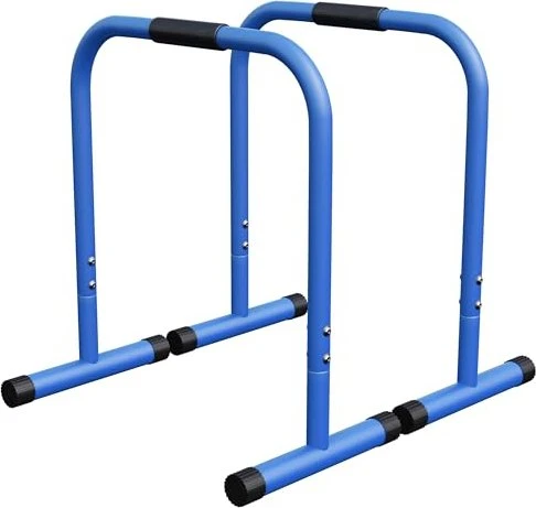 Gorilla Sports Push-Up Stand Bar Parallettes Liegestützgriffe blau