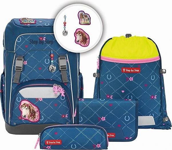 Step by Step Giant Horse Lima Schulrucksack-Set, 5-tlg.
