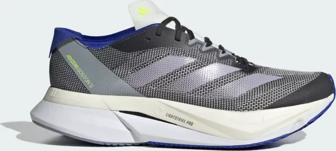 adidas Adizero Boston 12 carbon/silver dawn/lucid blue (Damen)
