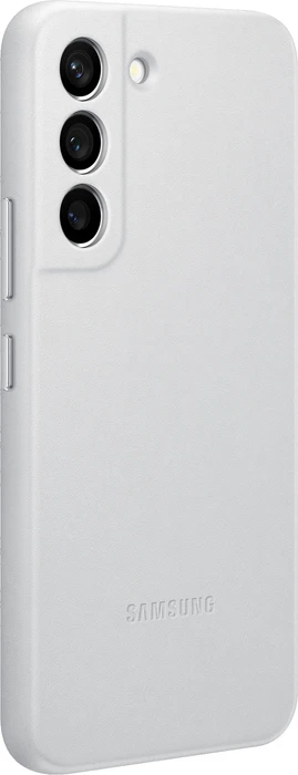Samsung Leather Cover für Galaxy S22 Light Gray