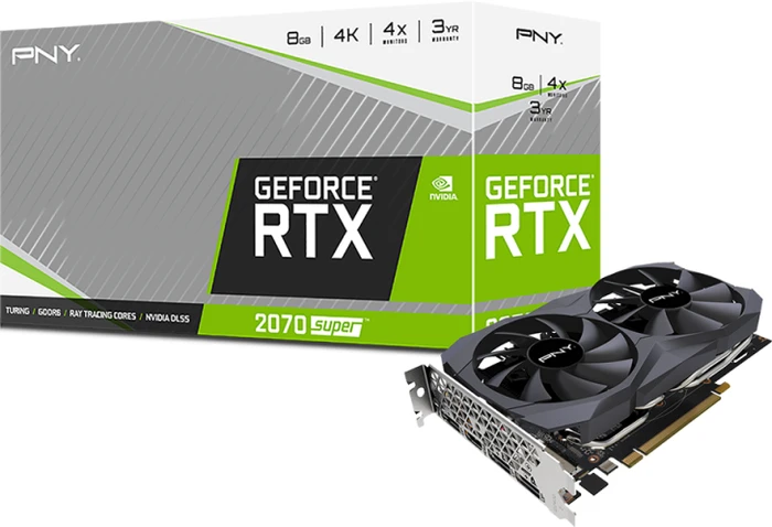 PNY GeForce RTX 2070 SUPER Mini, 8GB GDDR6, HDMI, 3x DP