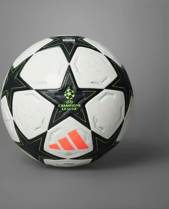 adidas UCL Pro 2024/2025 Group Stage Fußball white/aurora black/team solar yellow