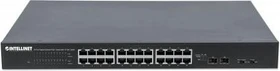 Intellinet Rackmount Gigabit Smart Switch, 24x RJ-45, 2x SFP+, 400W PoE+ (561143)