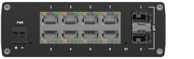 Teltonika TSW Industrial Railmount Gigabit Managed Switch, 8x RJ-45, 2x SFP (TSW212)