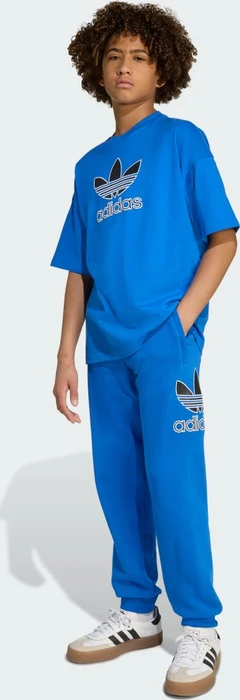 adidas Oversize Trefoil T-Shirt kurzarm blau (Junior)