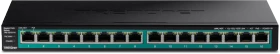TRENDnet TPE-TG Rackmount Gigabit Switch, 16x RJ-45, 120W PoE+ (TPE-TG161H)