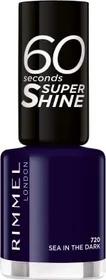 Rimmel 60 Seconds Super Shine Nagellack 720 Sea In The Dark, 8ml