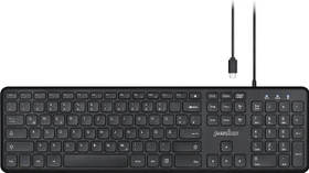 Perixx Periboard-210C-C, schwarz, USB, DE
